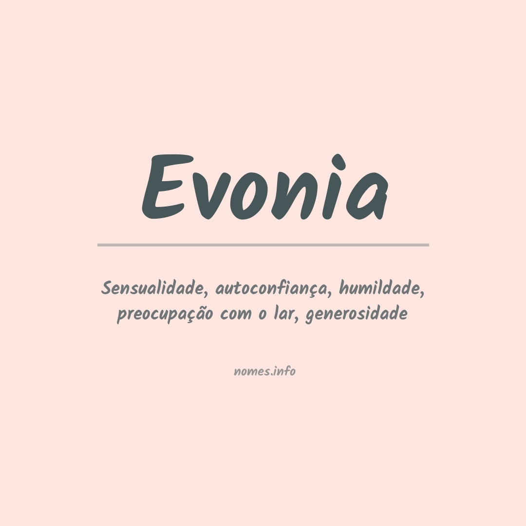 Significado do nome Evonia