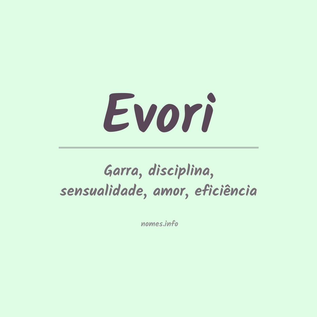 Significado do nome Evori