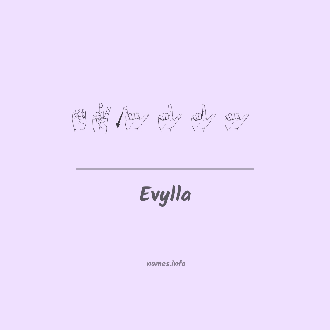 Evylla em Libras Evylla em Libras