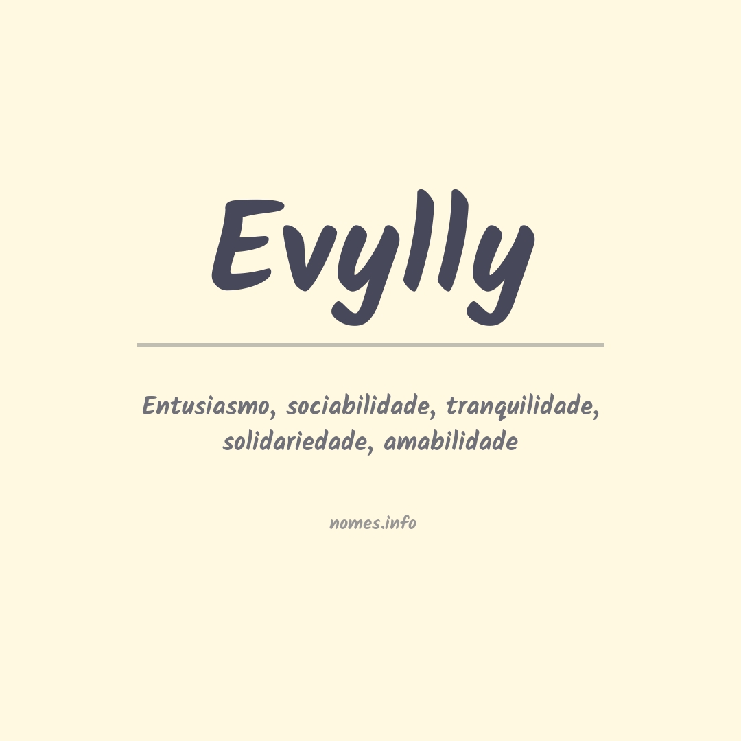 Significado do nome Evylly