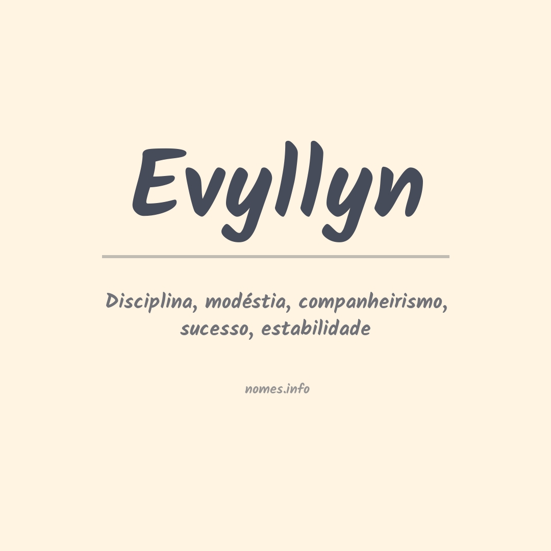 Significado do nome Evyllyn