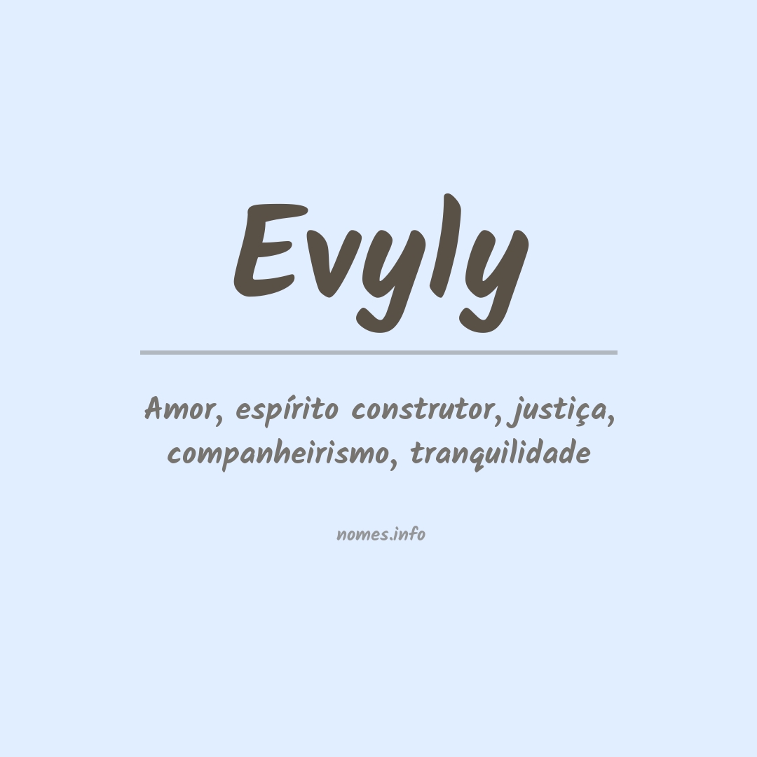 Significado do nome Evyly