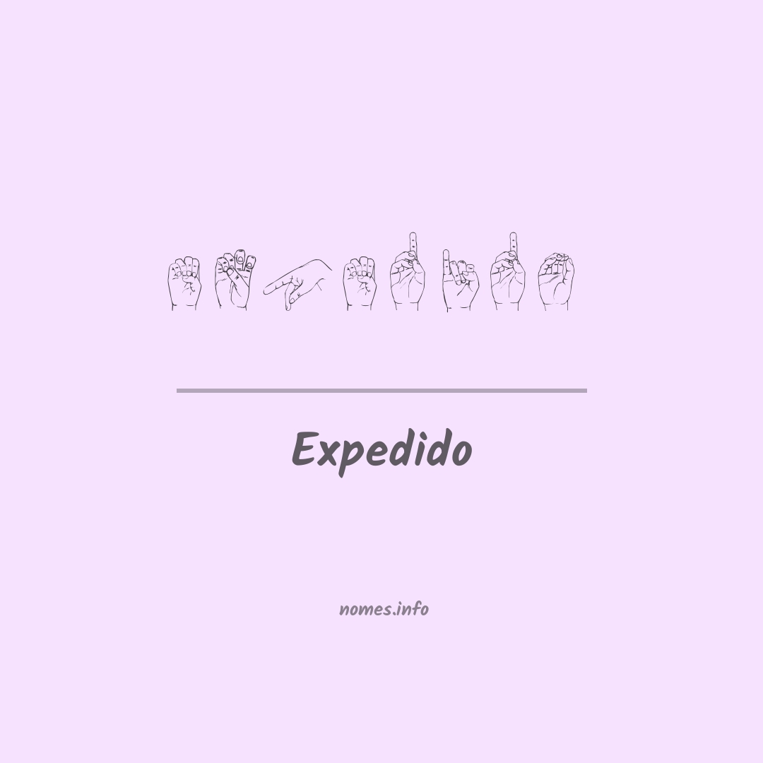 Expedido em Libras