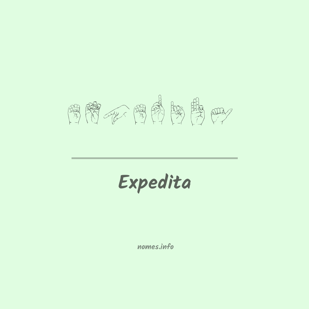 Expedita em Libras