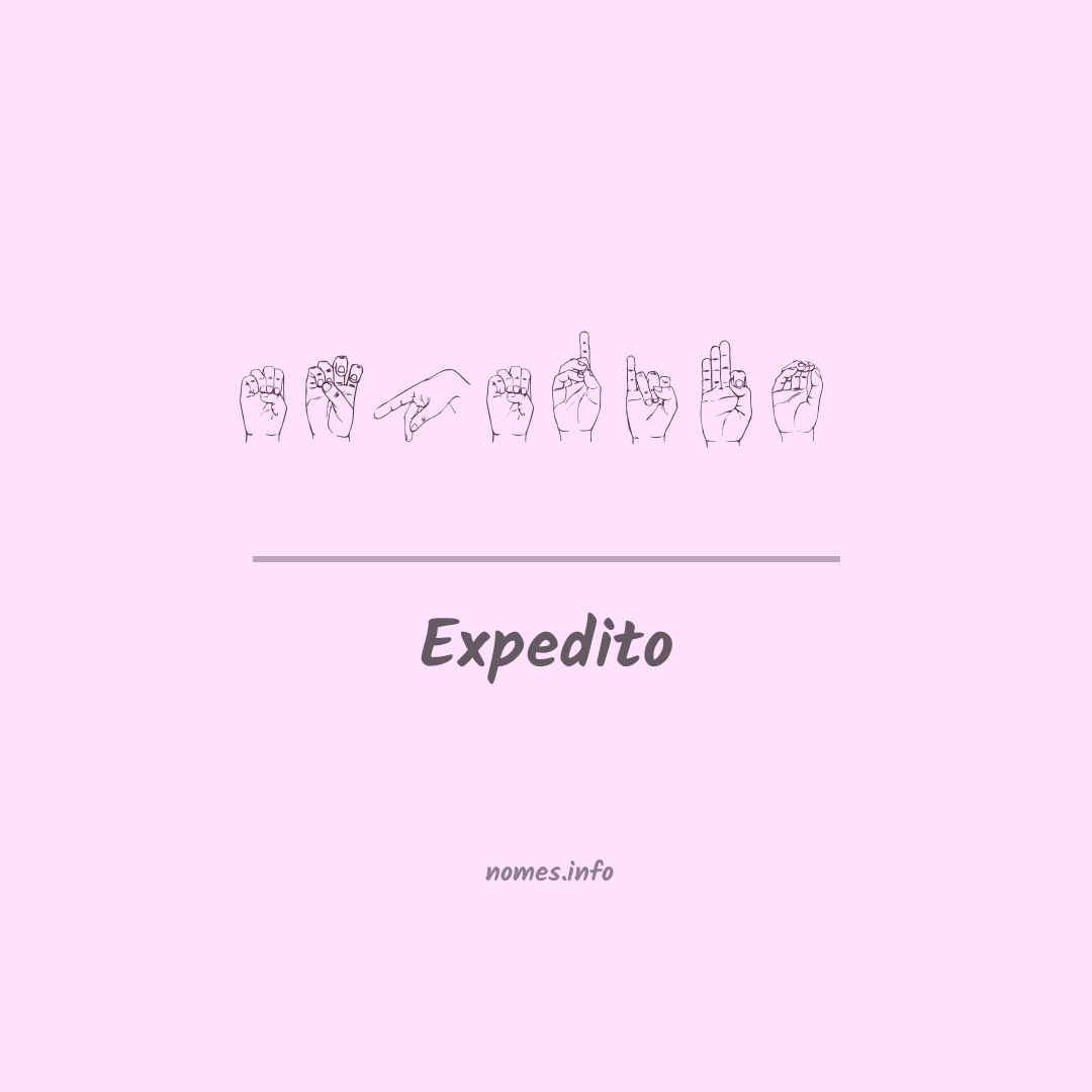 Expedito em Libras