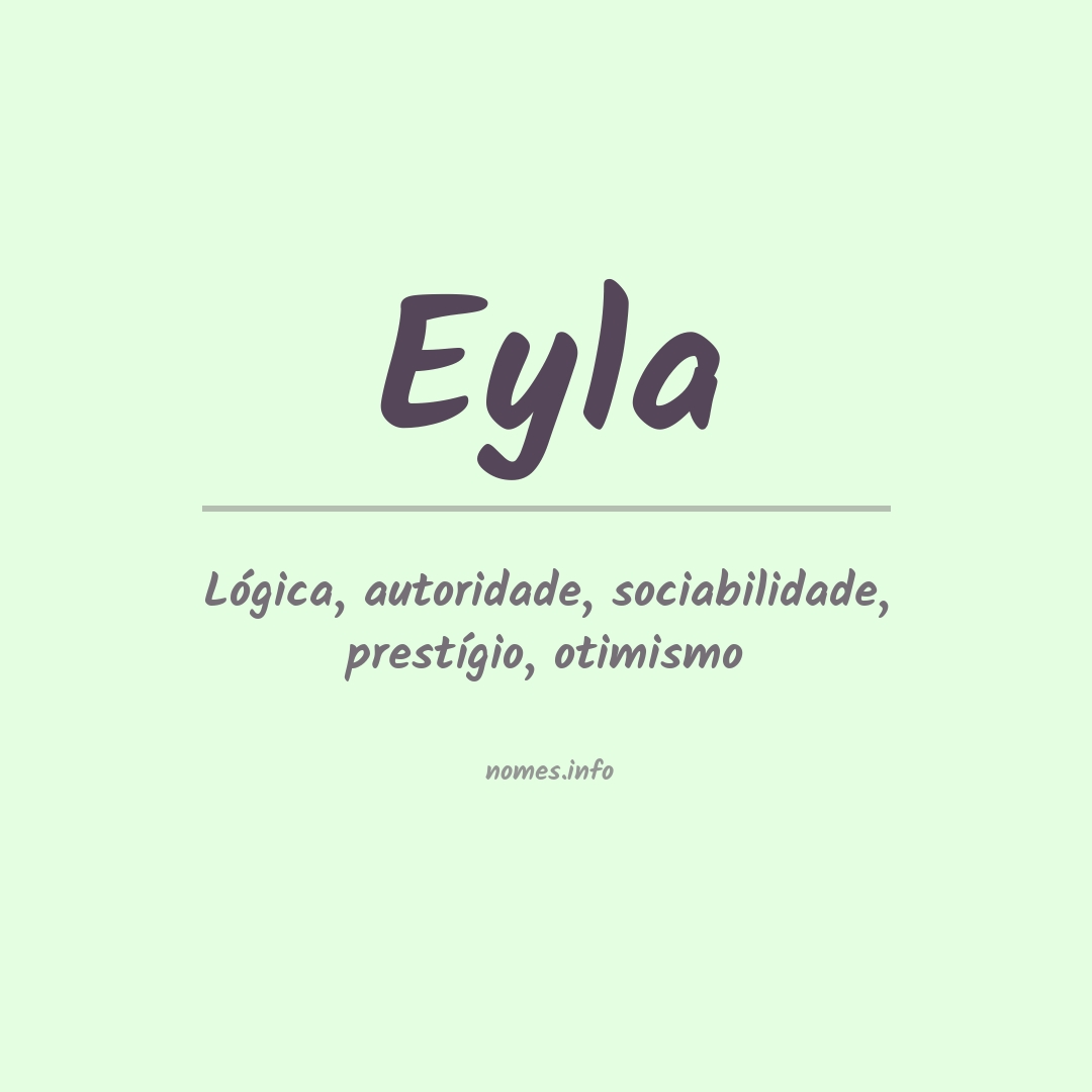 Significado do nome Eyla