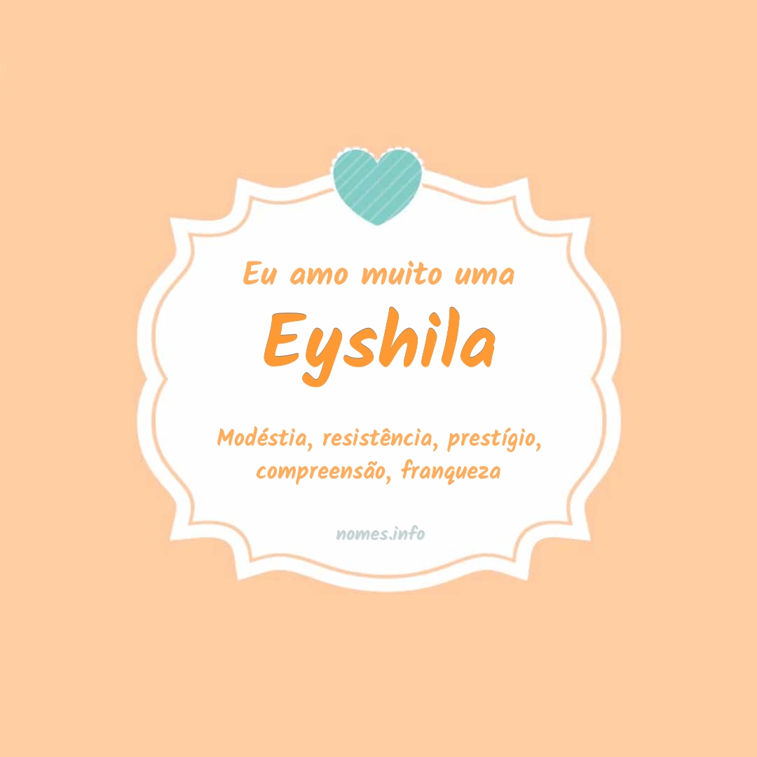 Eu amo muito Eyshila