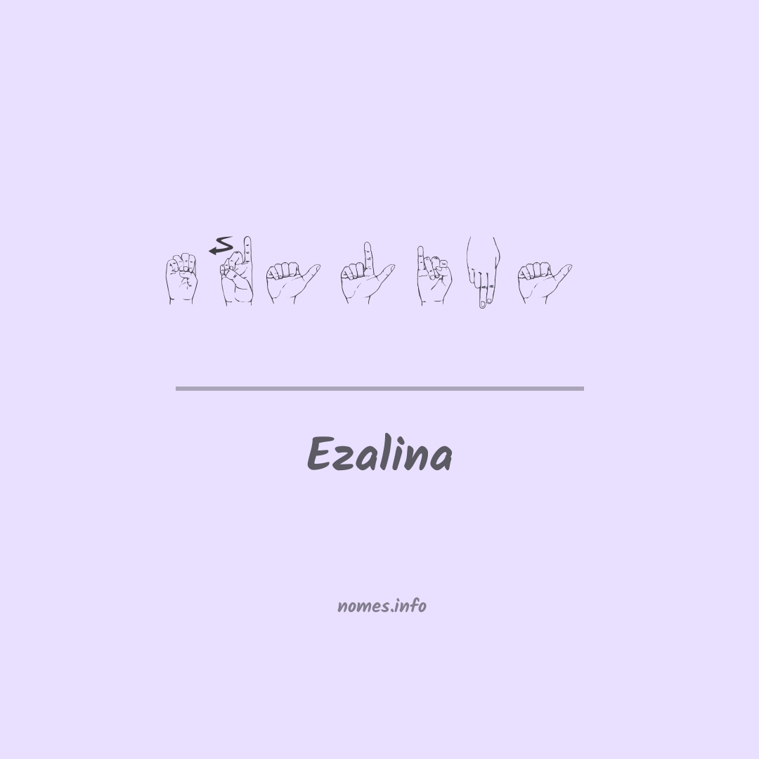 Ezalina em Libras