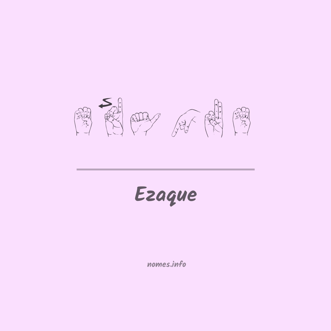 Ezaque em Libras