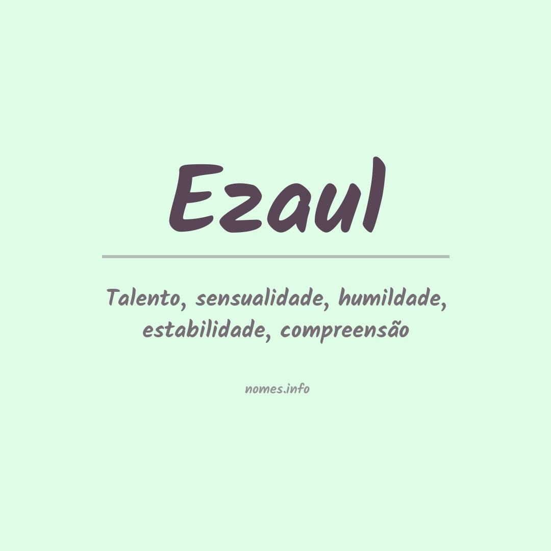 Significado do nome Ezaul