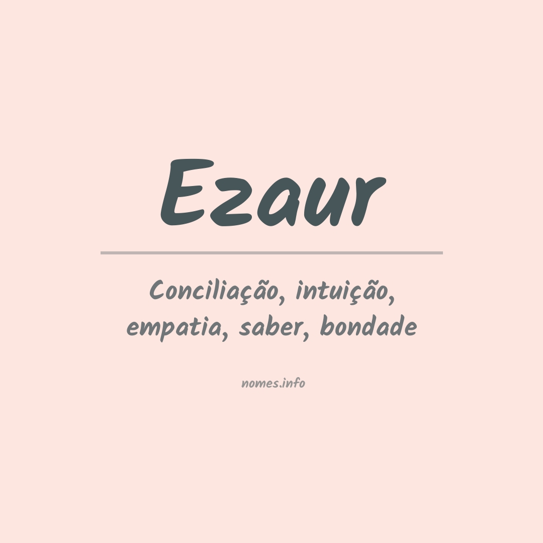 Significado do nome Ezaur