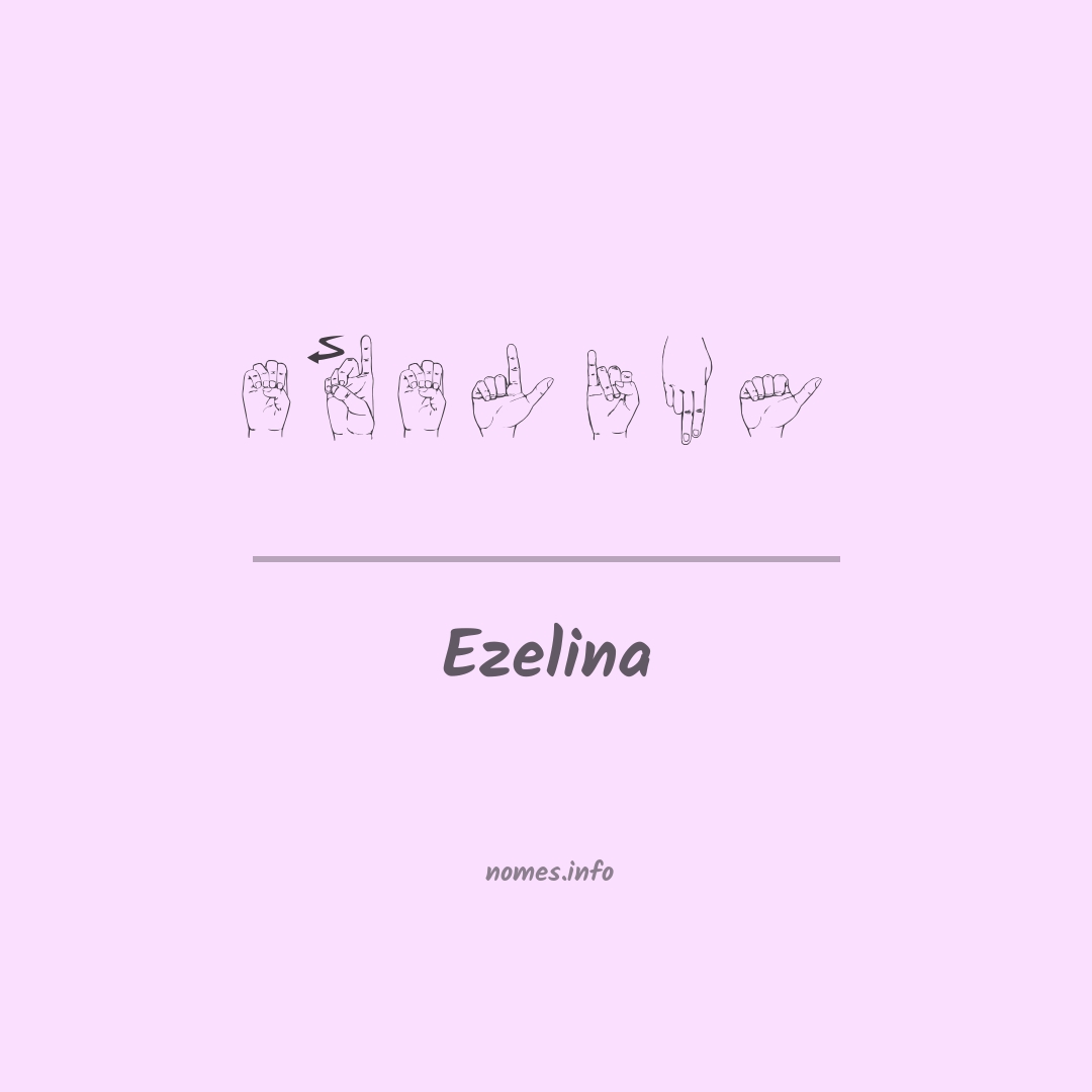 Ezelina em Libras