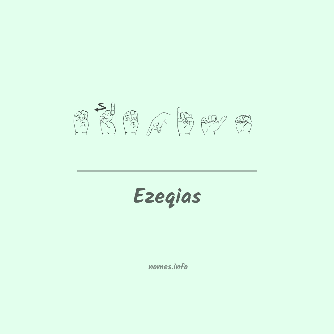 Ezeqias em Libras