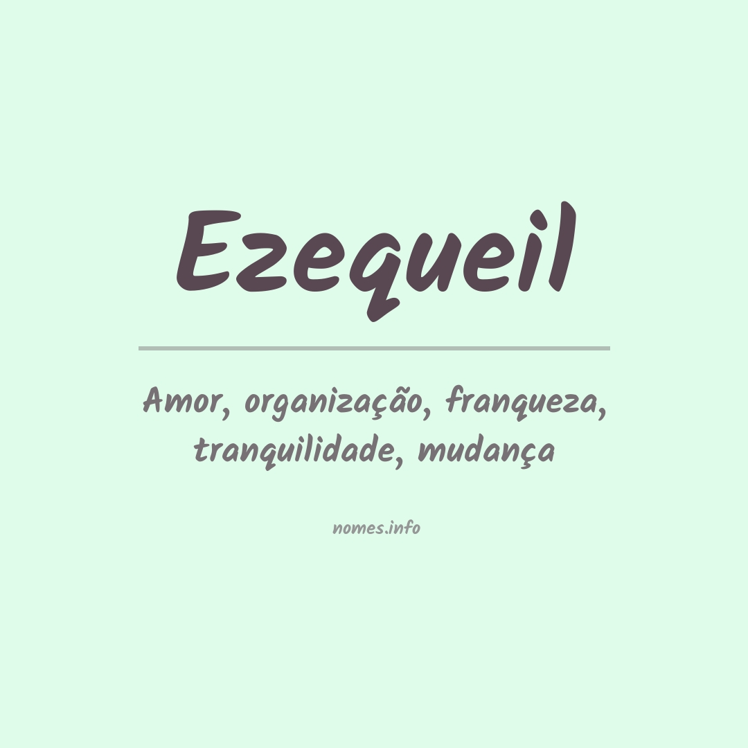 Significado do nome Ezequeil