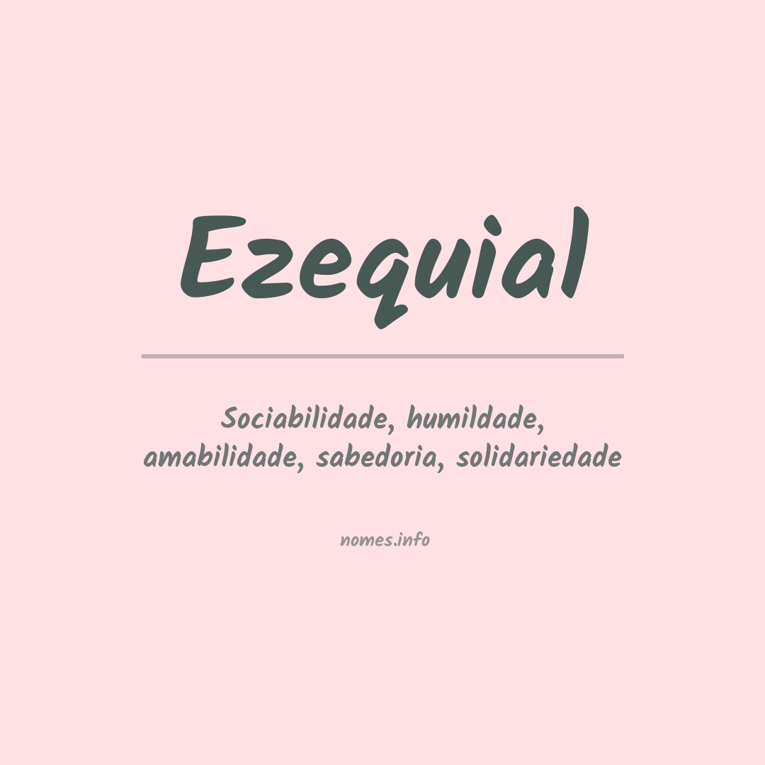 Significado do nome Ezequial