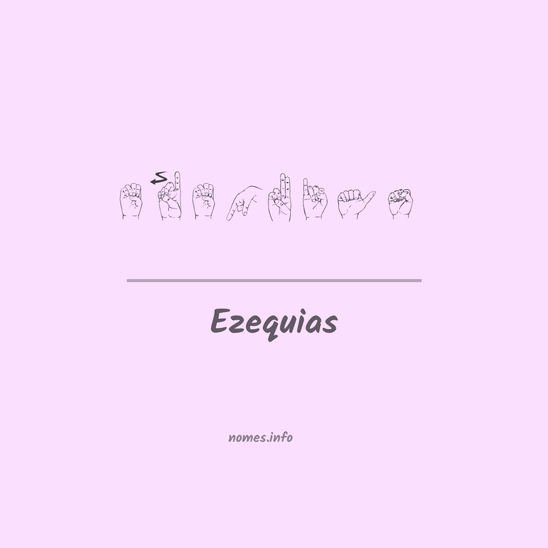Ezequias em Libras