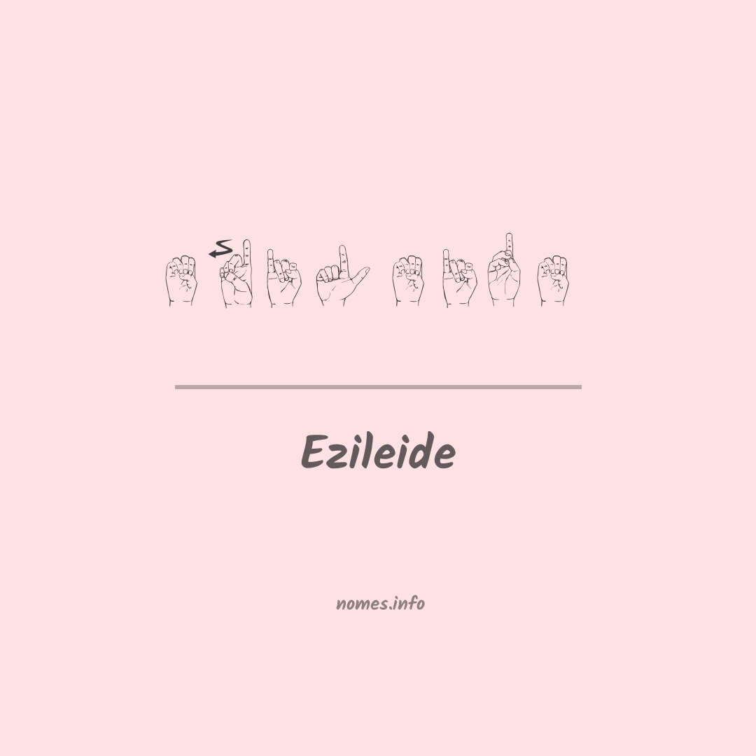 Ezileide em Libras