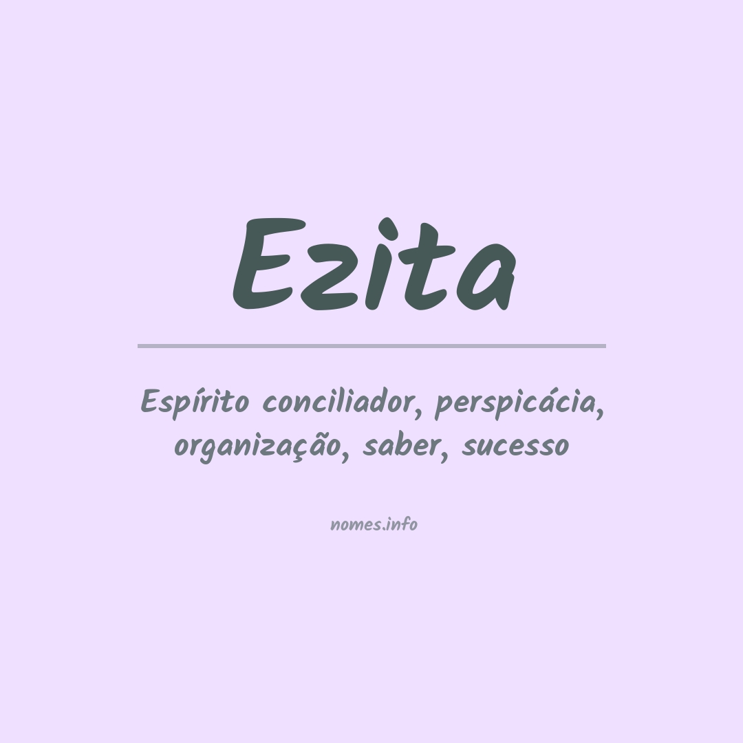 Significado do nome Ezita