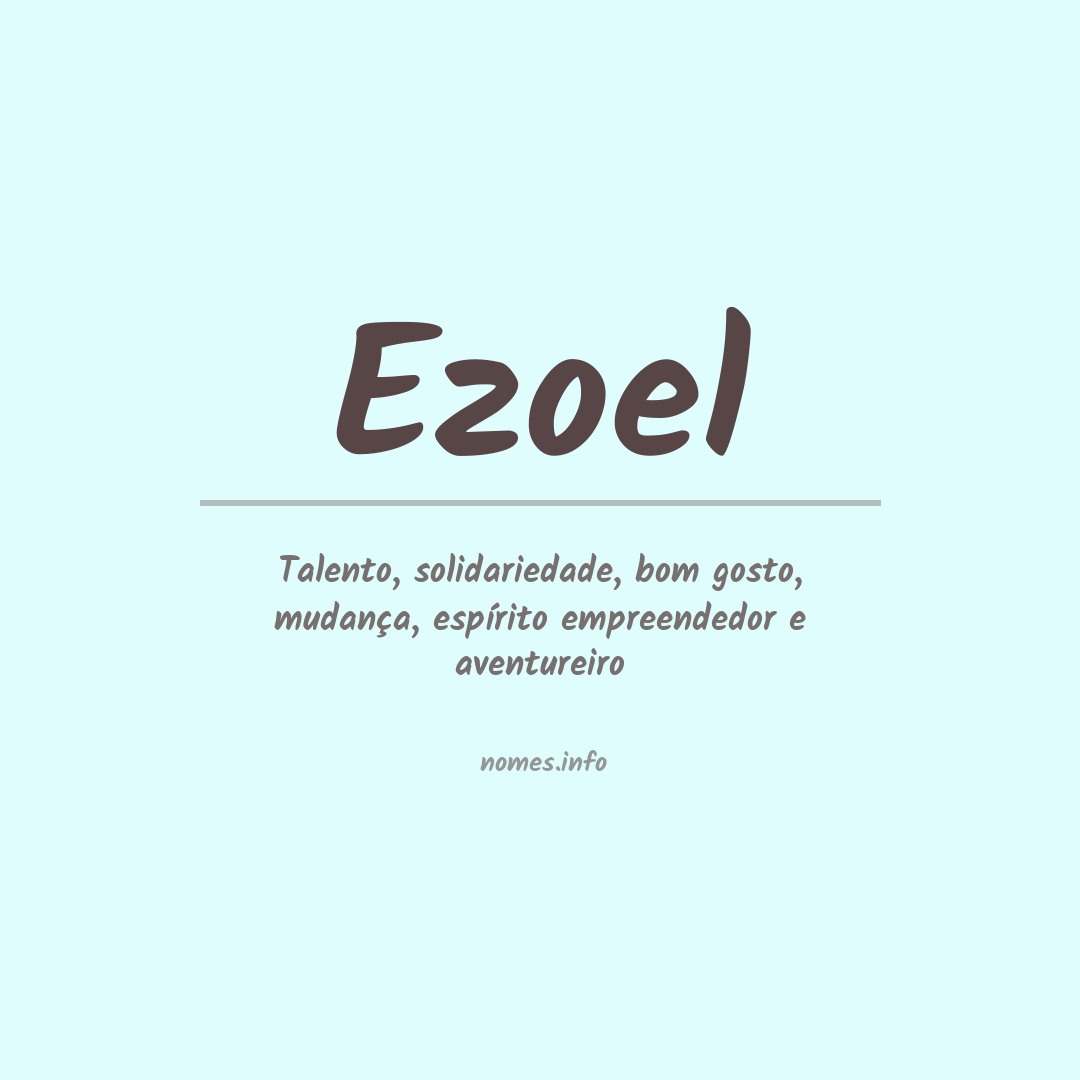 Significado do nome Ezoel