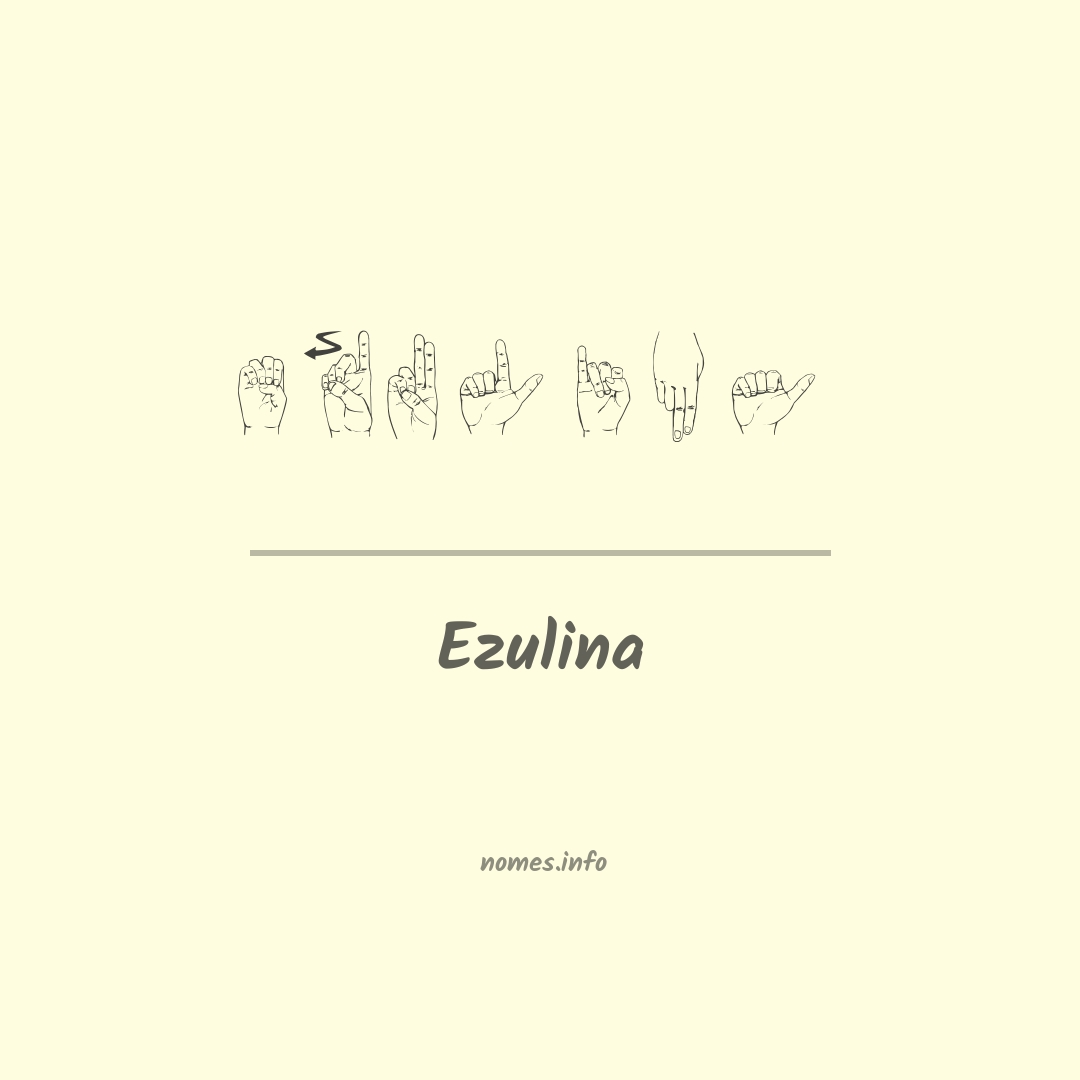 Ezulina em Libras