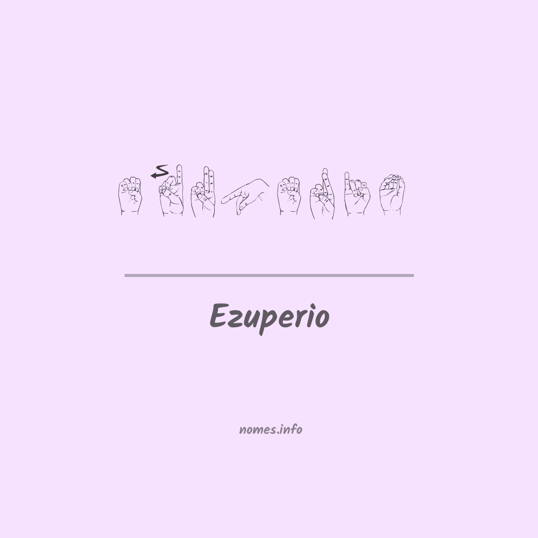 Ezuperio em Libras