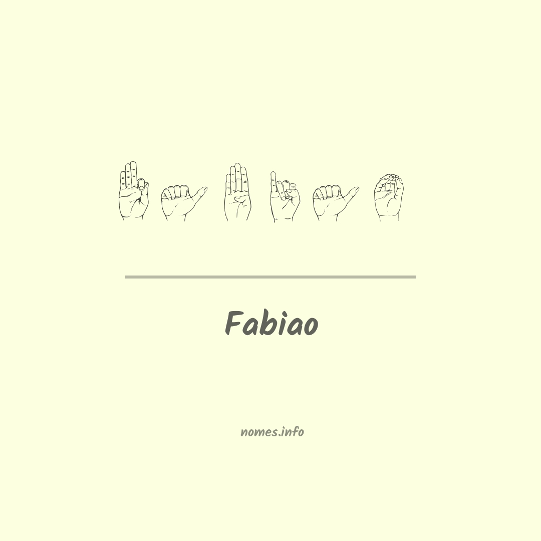 Fabiao em Libras