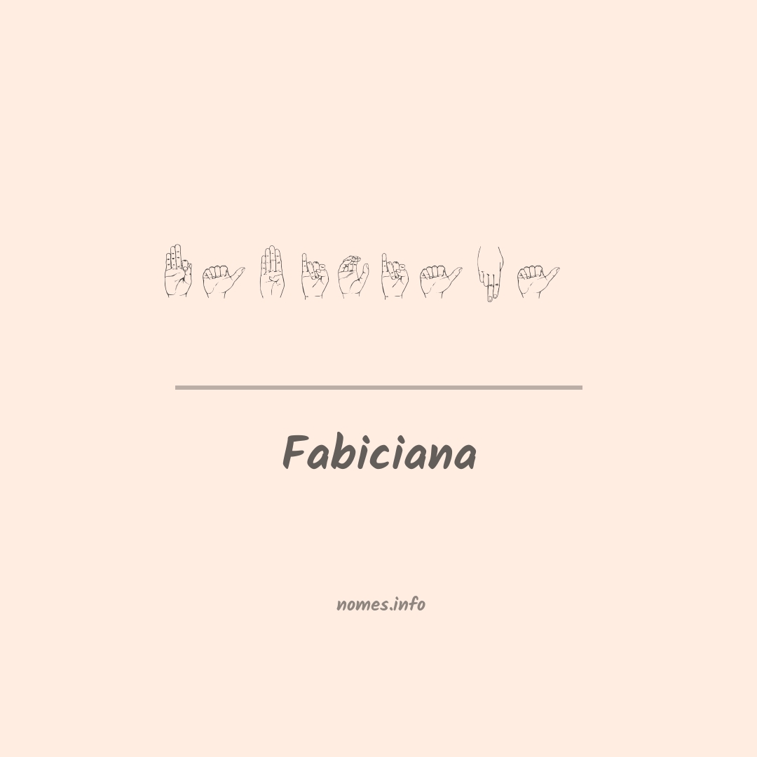 Fabiciana em Libras