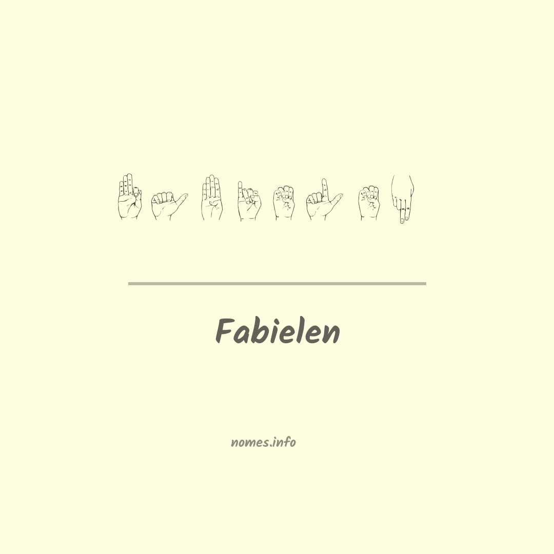 Fabielen em Libras