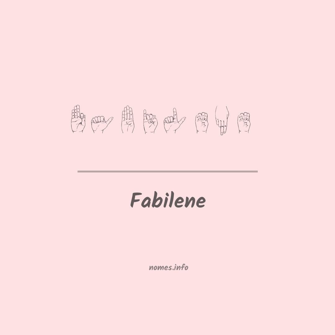 Fabilene em Libras