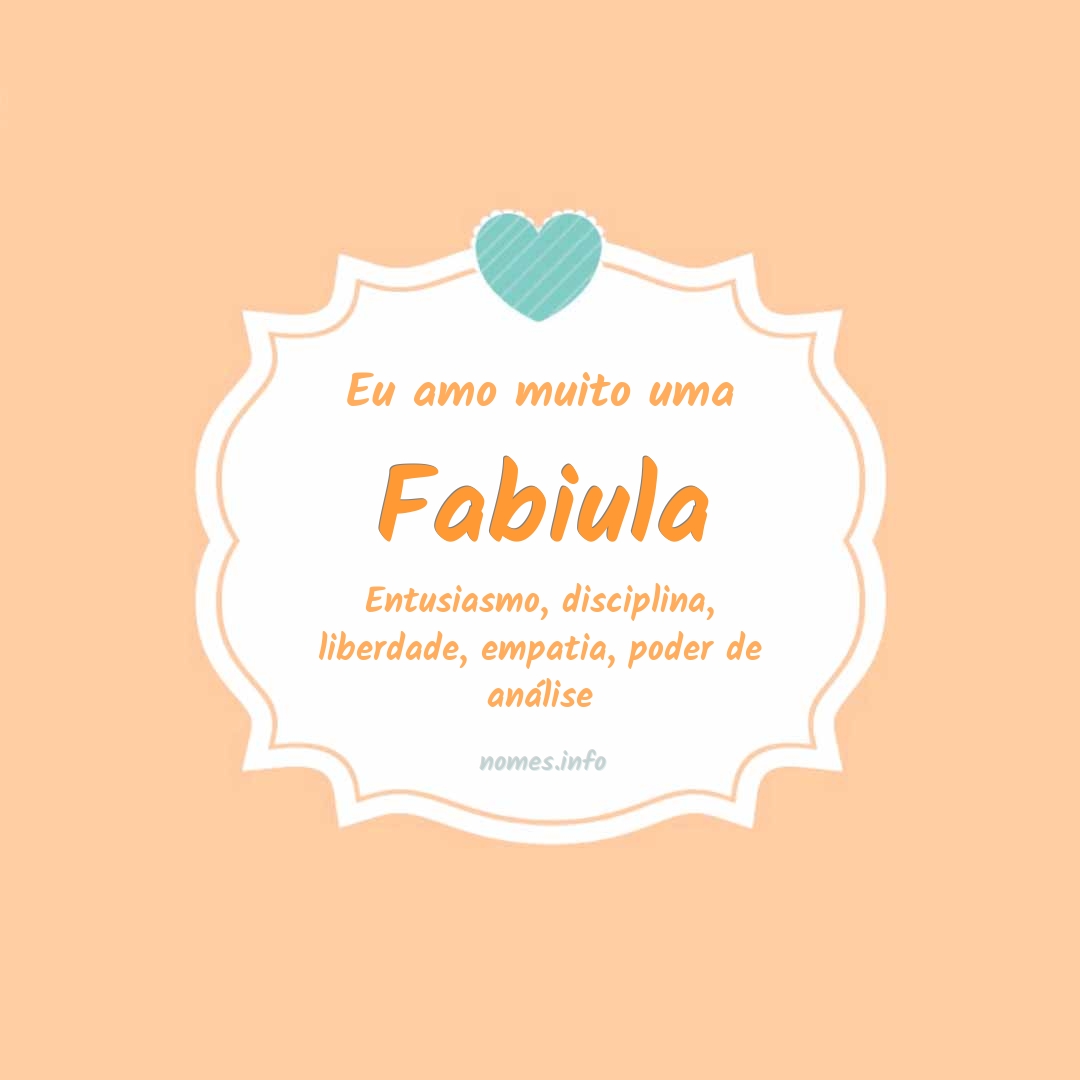 Eu amo muito Fabiula