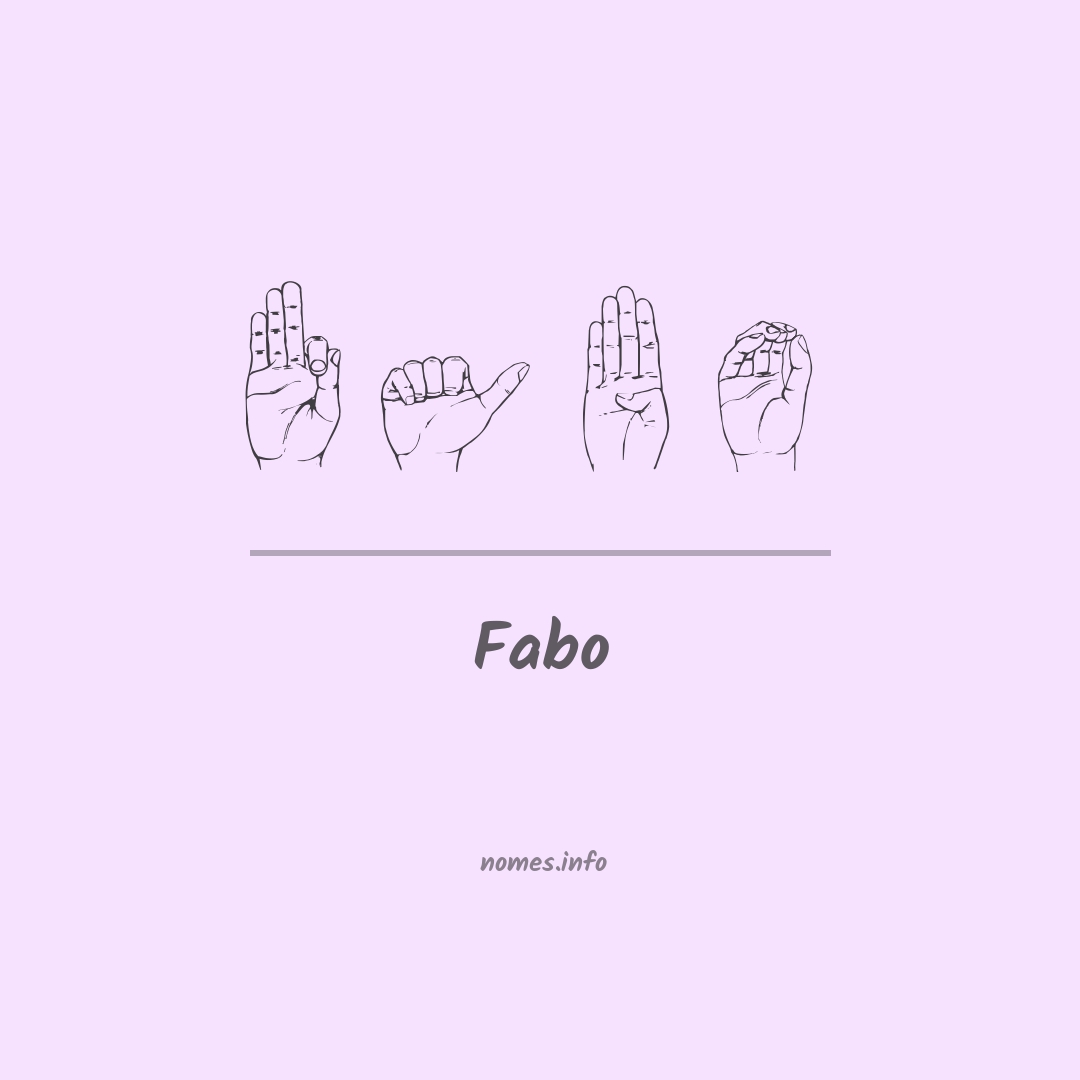 Fabo em Libras