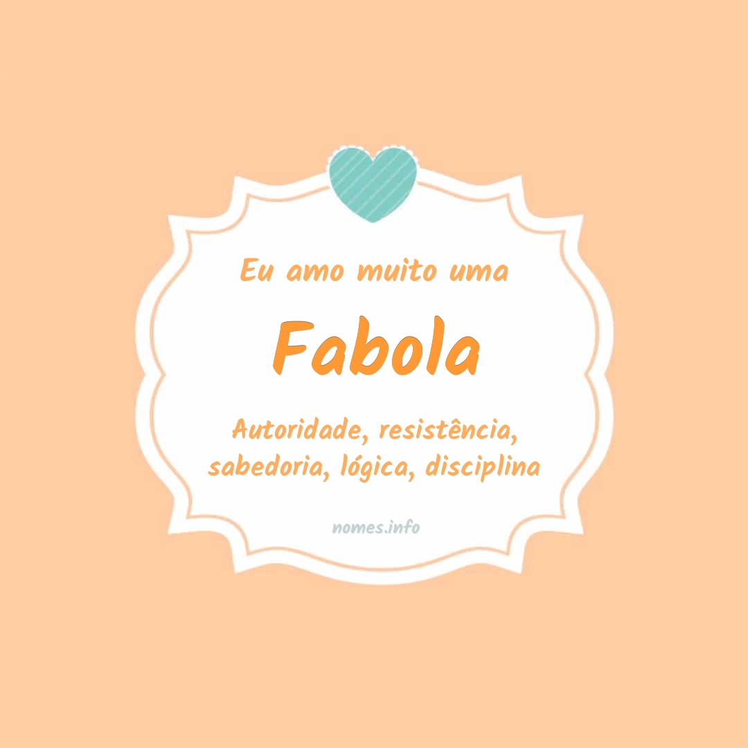 Eu amo muito Fabola