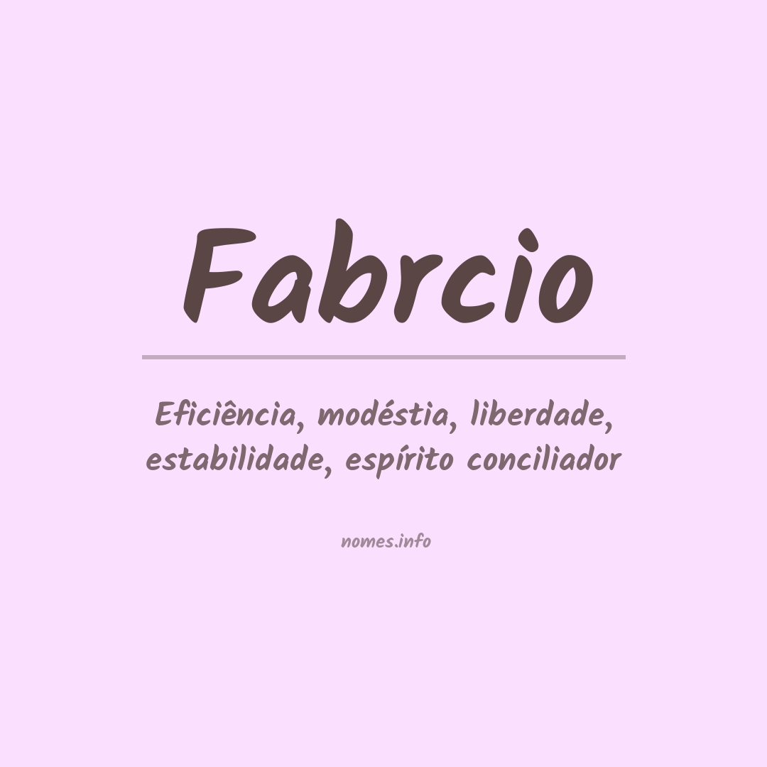 Significado do nome Fabrcio