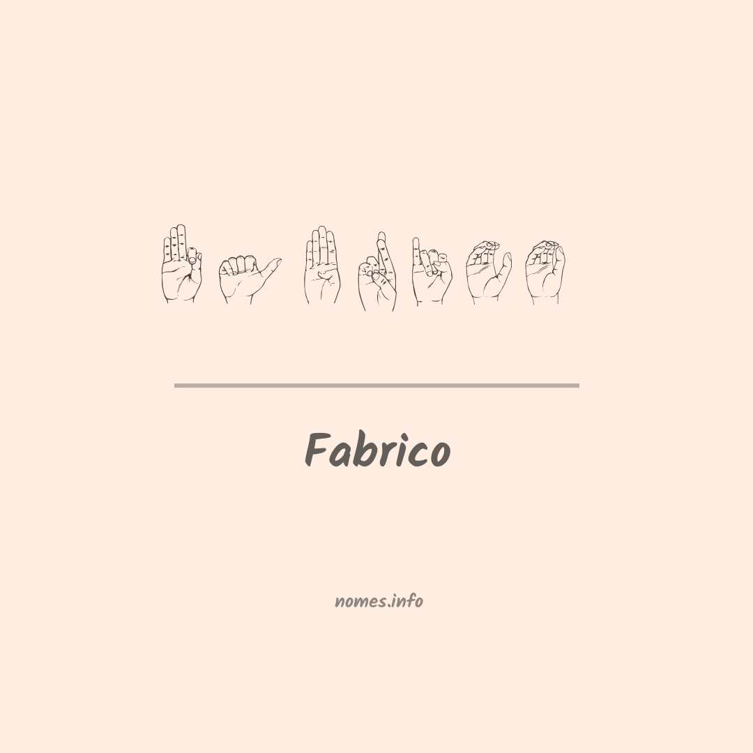 Fabrico em Libras