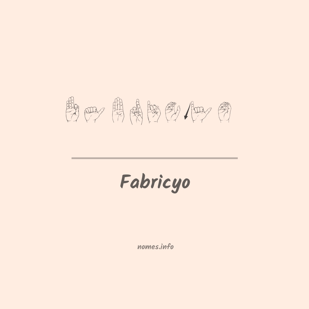 Fabricyo em Libras