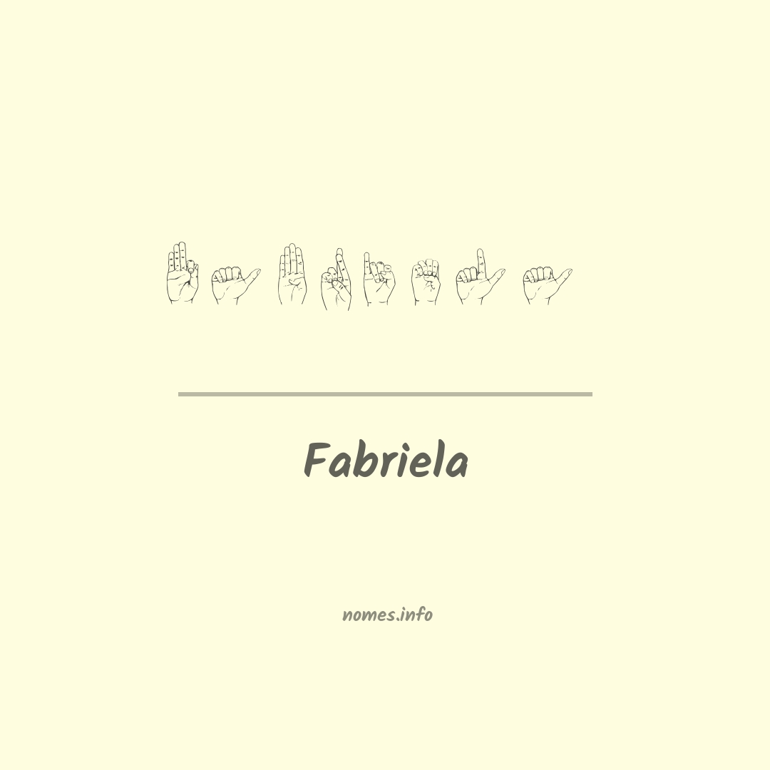 Fabriela em Libras
