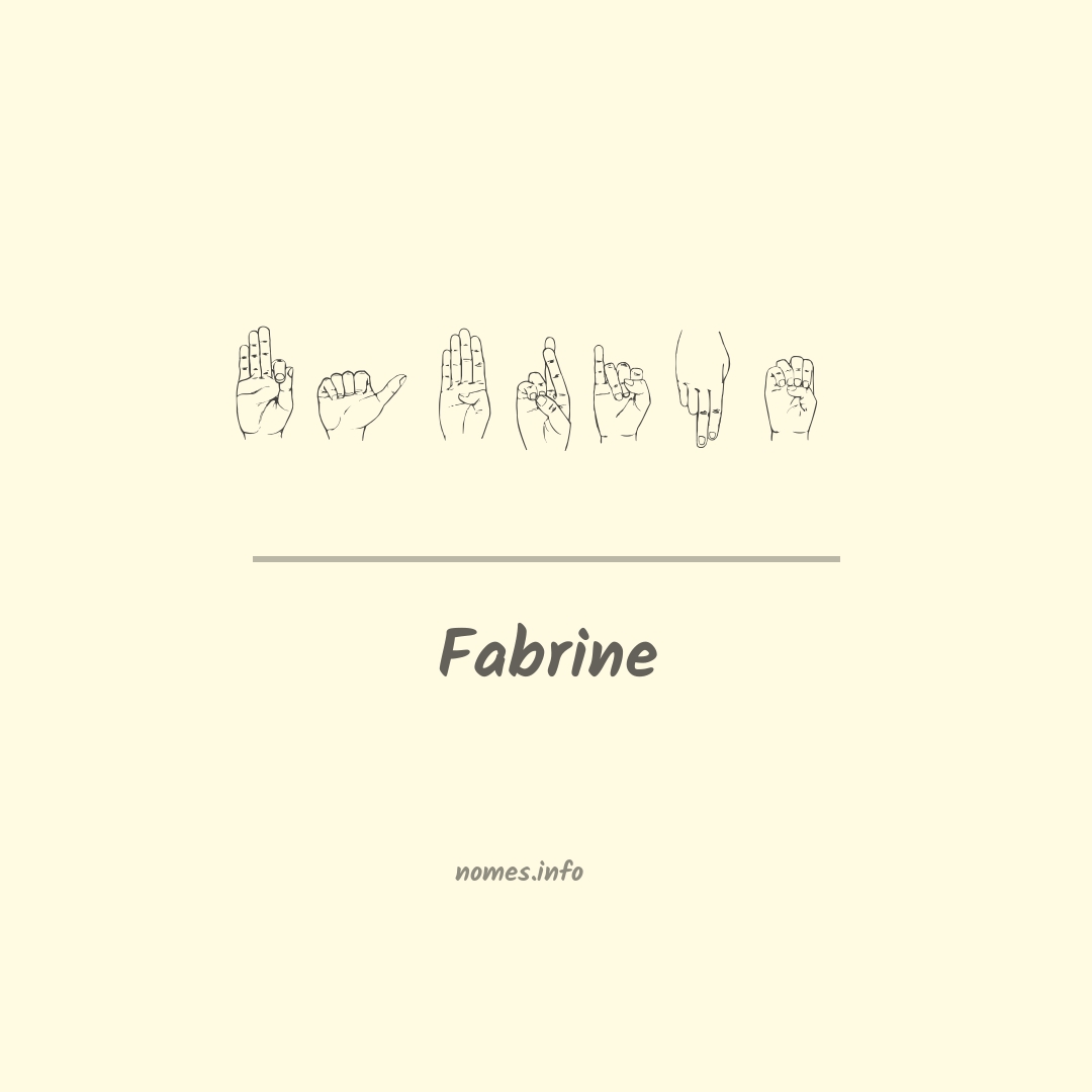 Fabrine em Libras