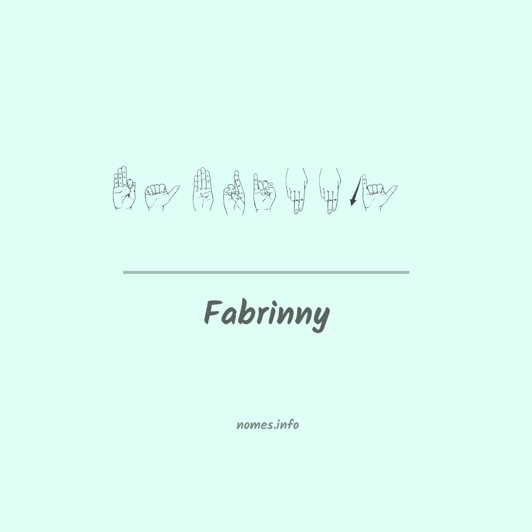 Fabrinny em Libras