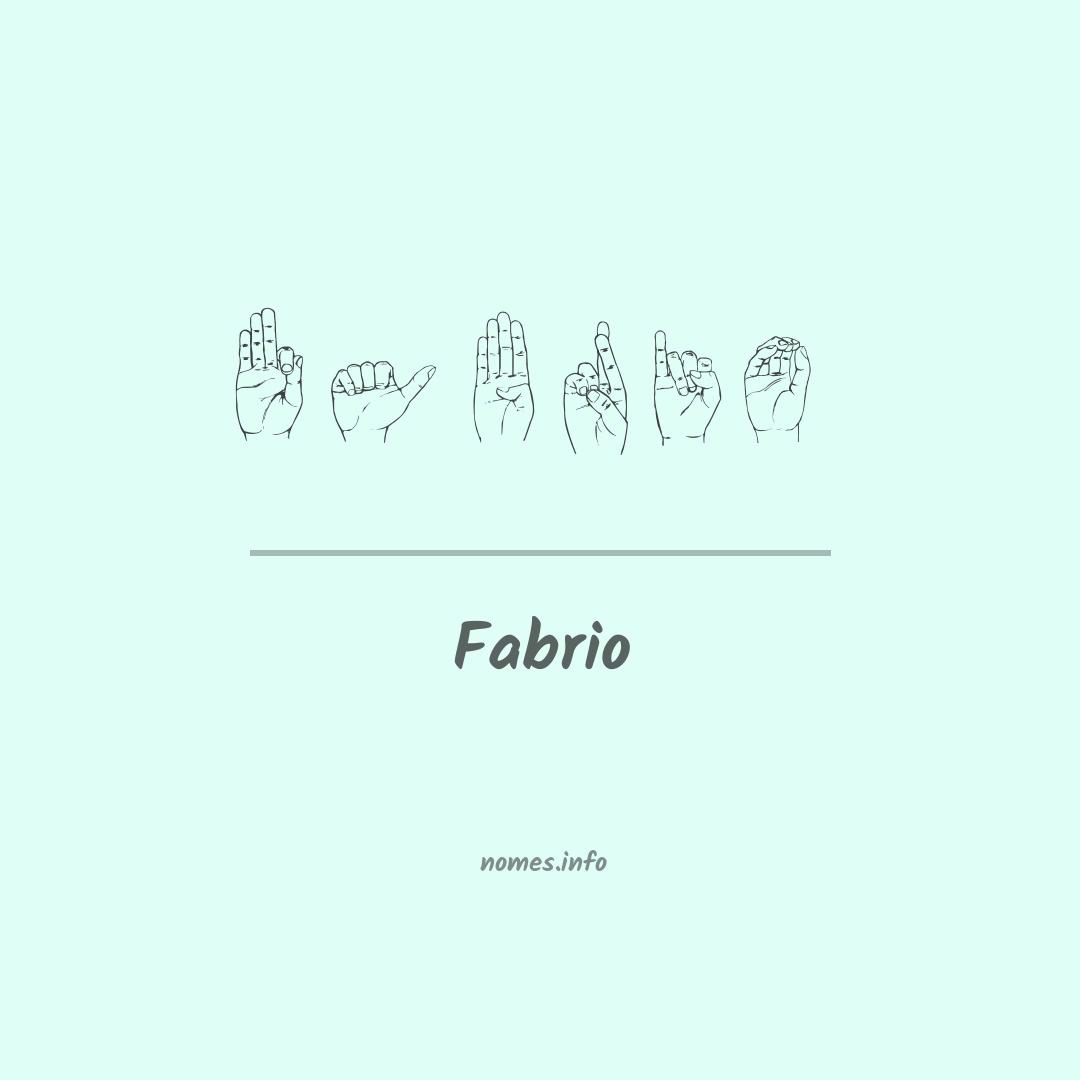 Fabrio em Libras