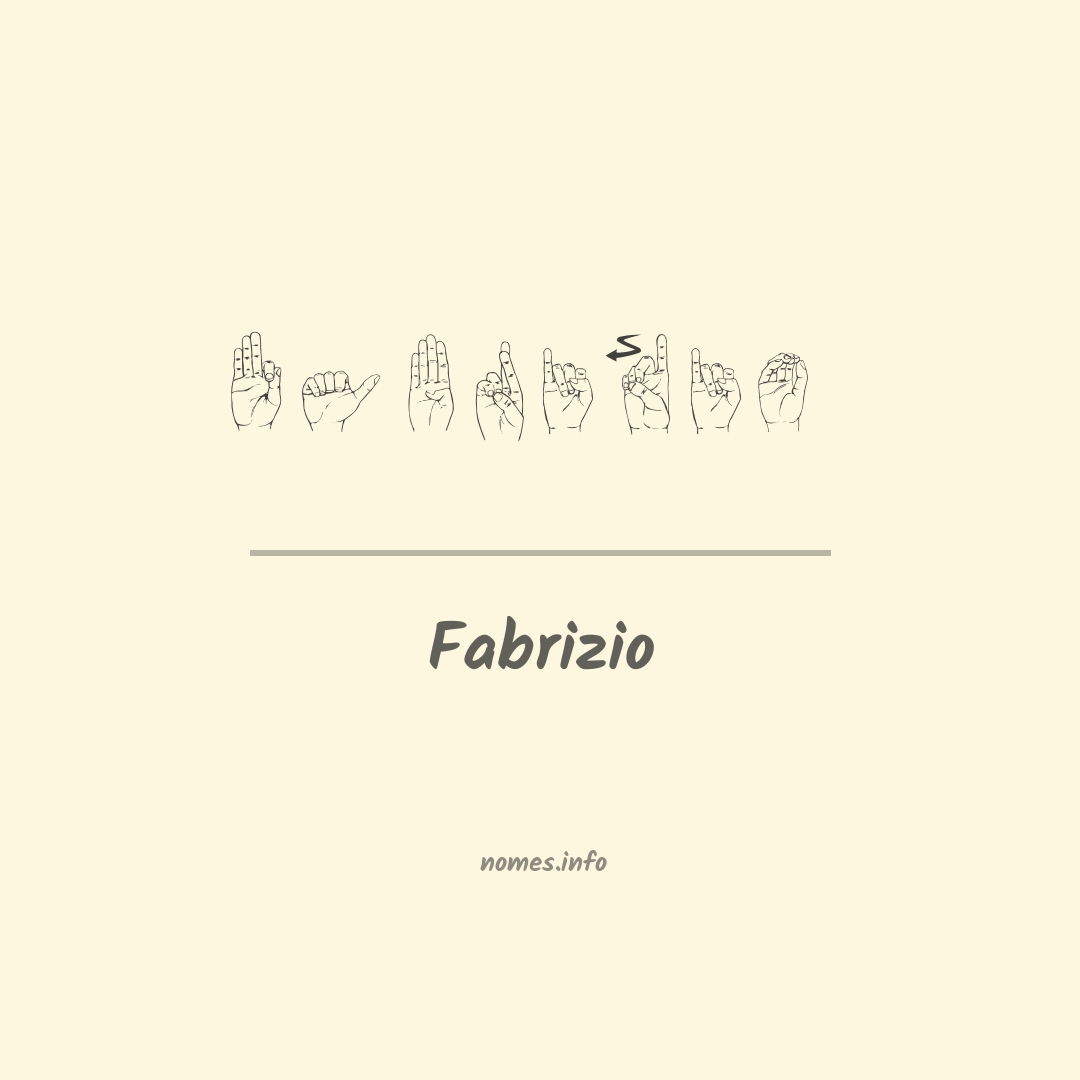 Fabrizio em Libras