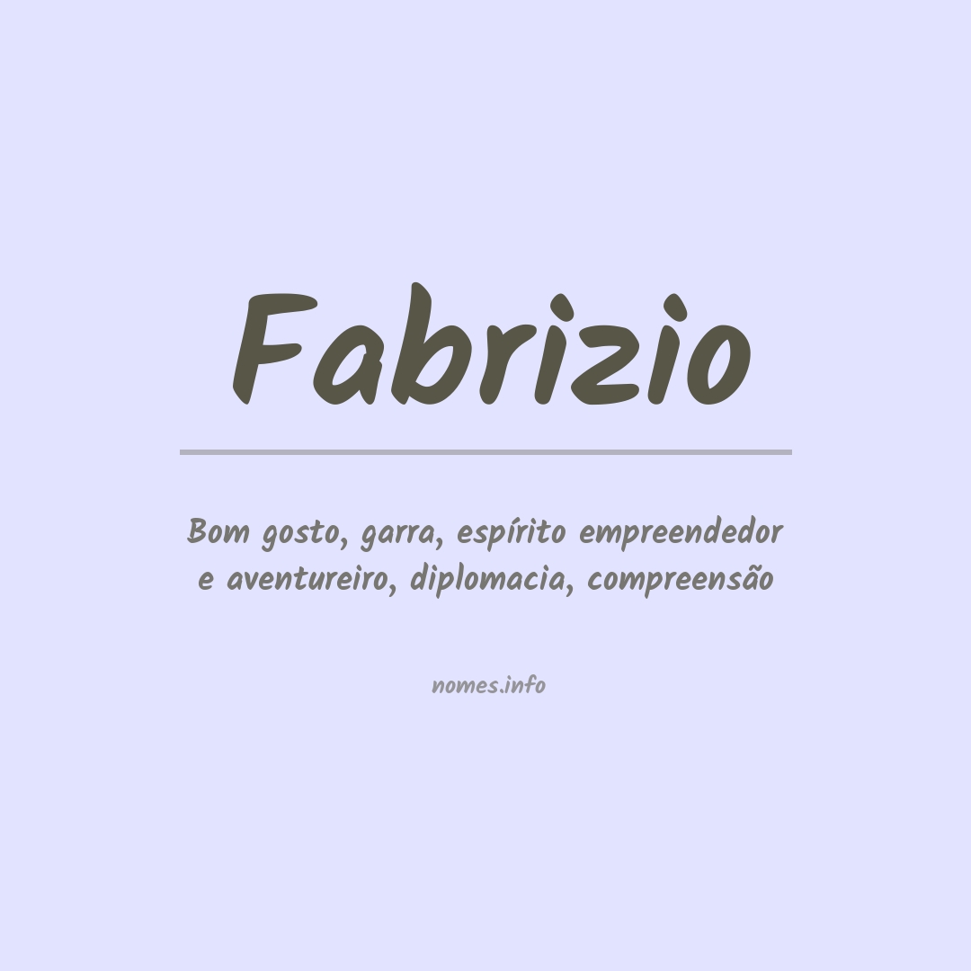 Significado do nome Fabrizio