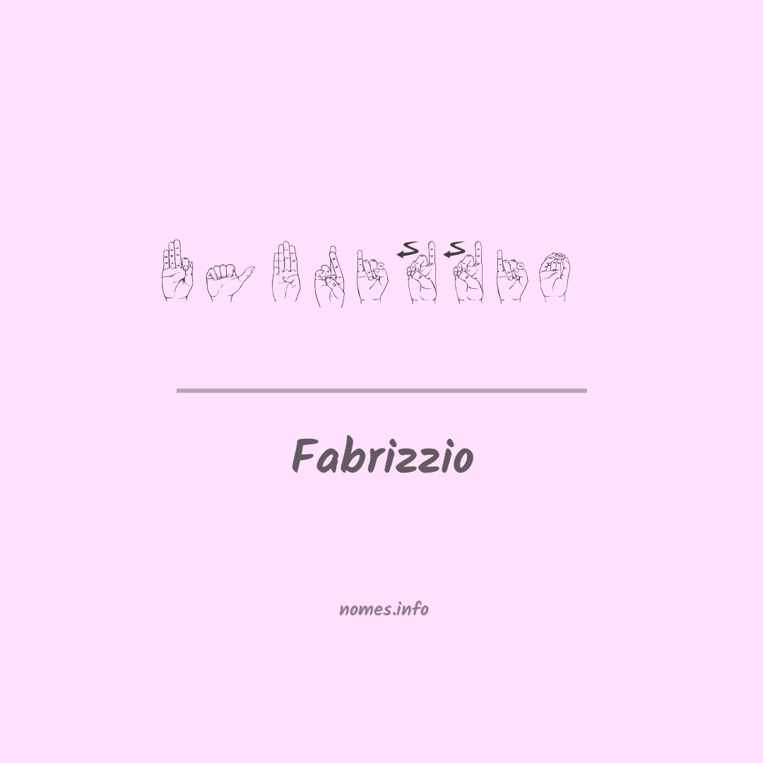 Fabrizzio em Libras