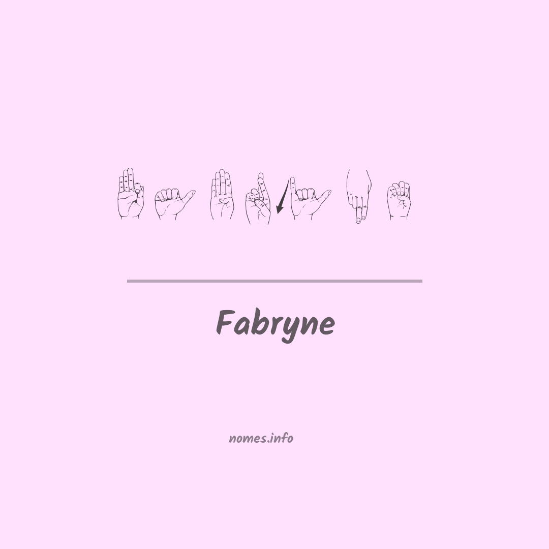 Fabryne em Libras