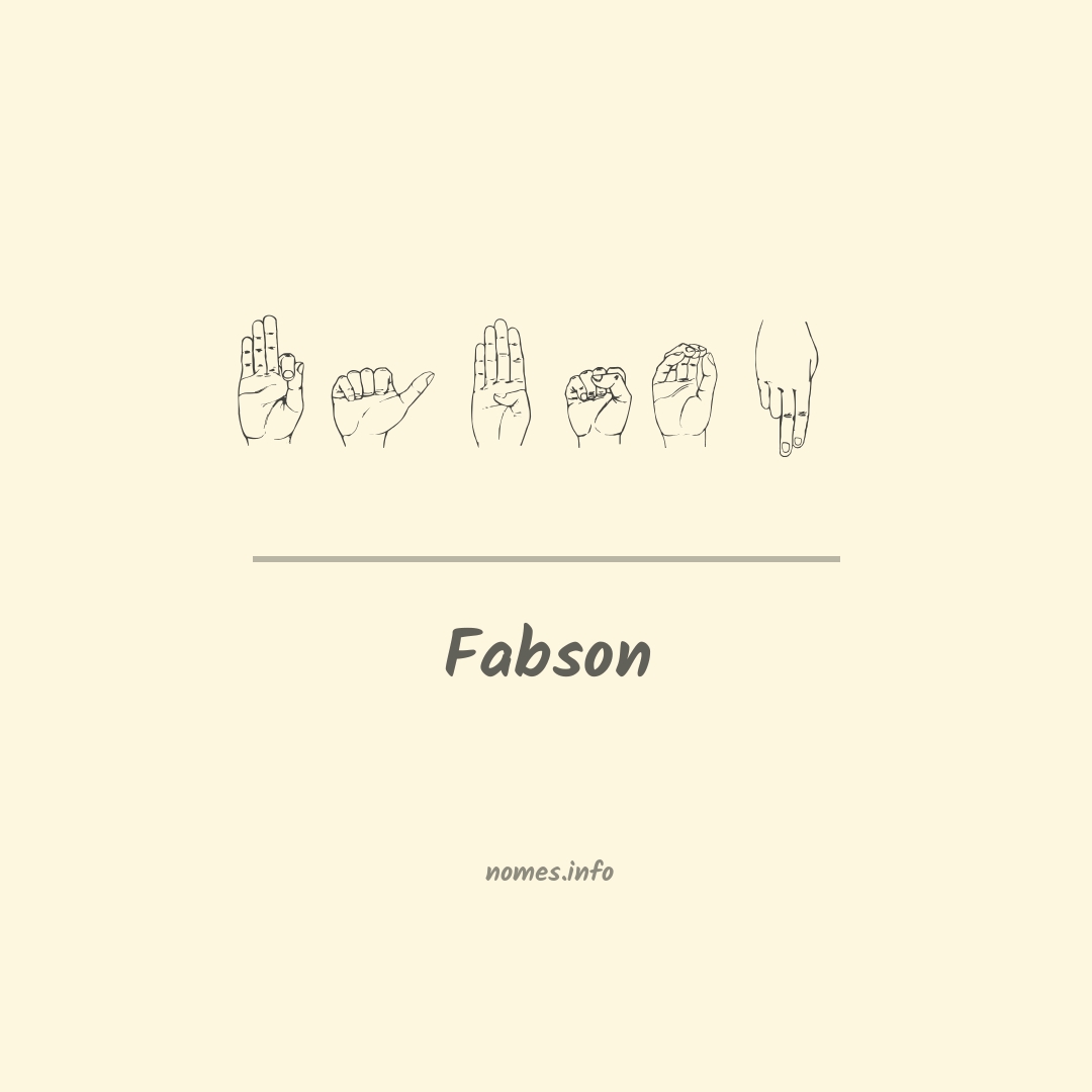 Fabson em Libras