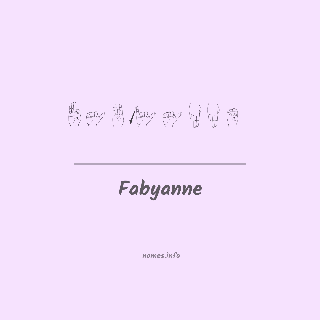 Fabyanne em Libras
