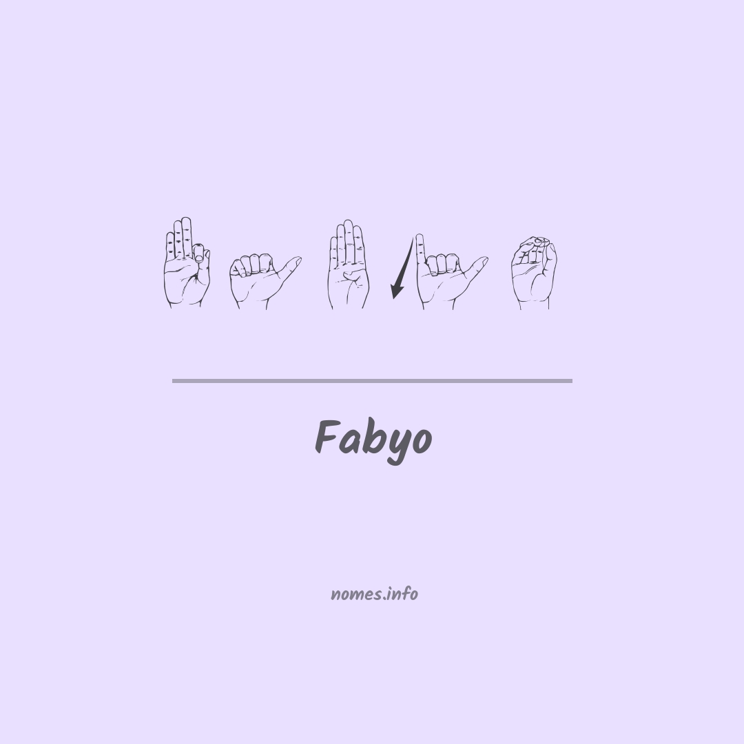 Fabyo em Libras