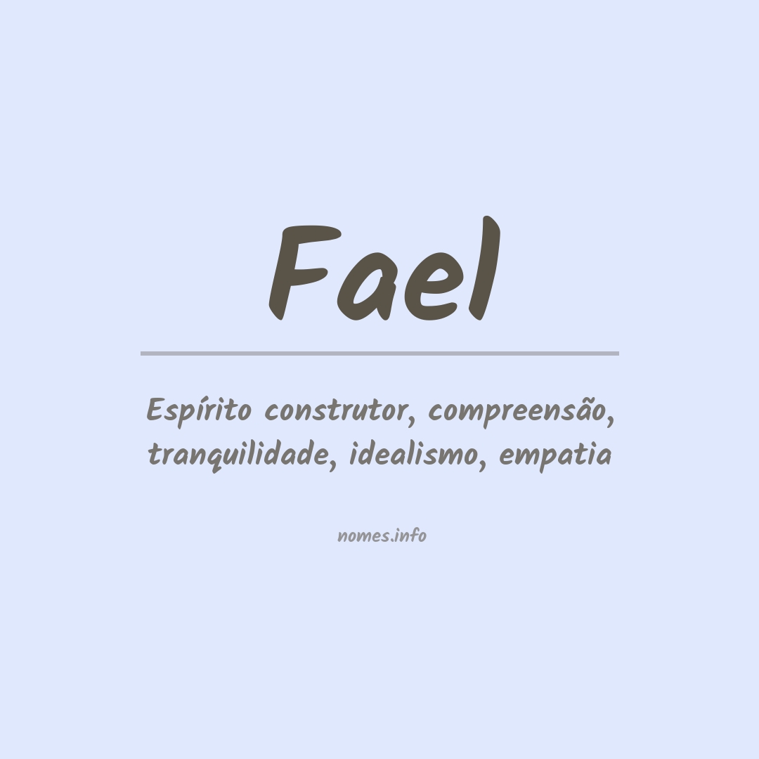 Significado do nome Fael