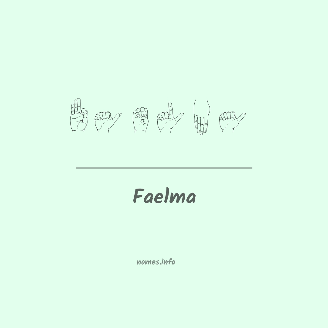 Faelma em Libras