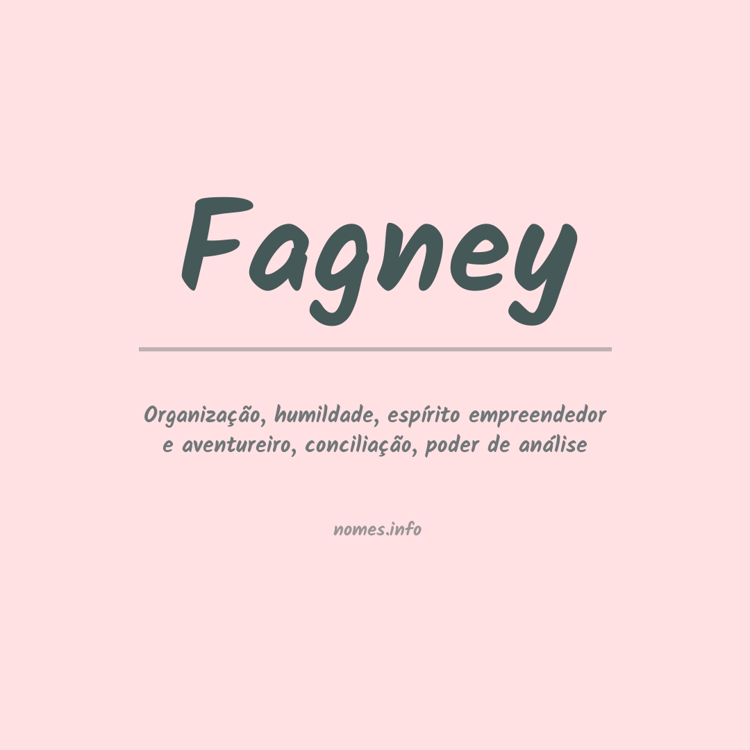Significado do nome Fagney