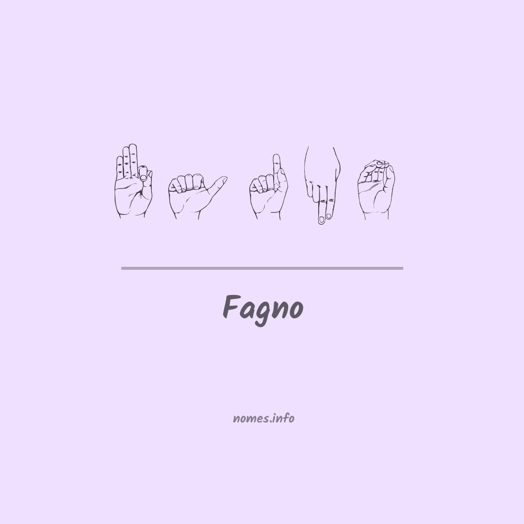 Fagno em Libras